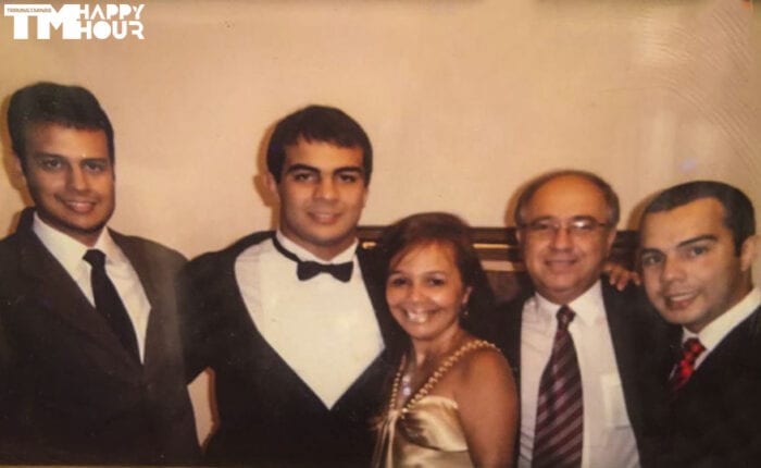 Especial Dia dos Pais 2020 37 Luiz FernandoBernardo e Farlene Rocha de Faria. José Geraldo Neto de Faria e José Leonardo Rocha de Faria