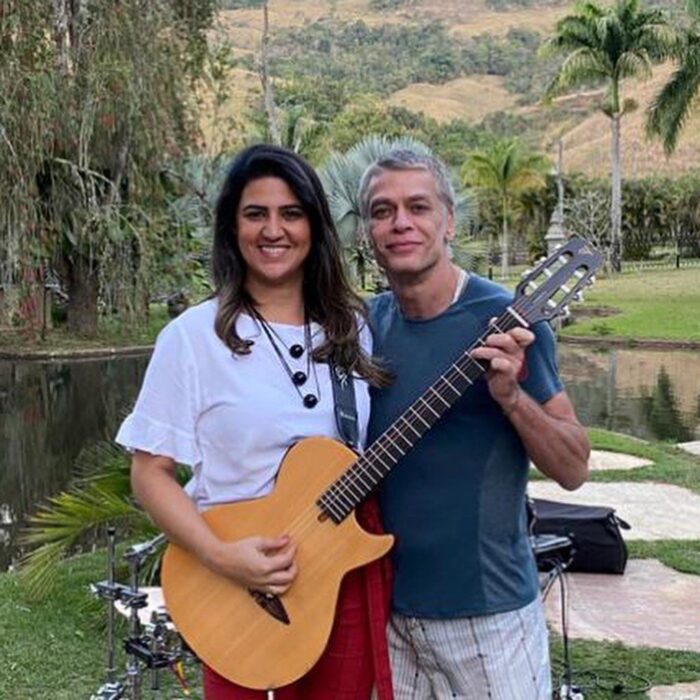 A cantora Val Dornellas e Fábio Assunção