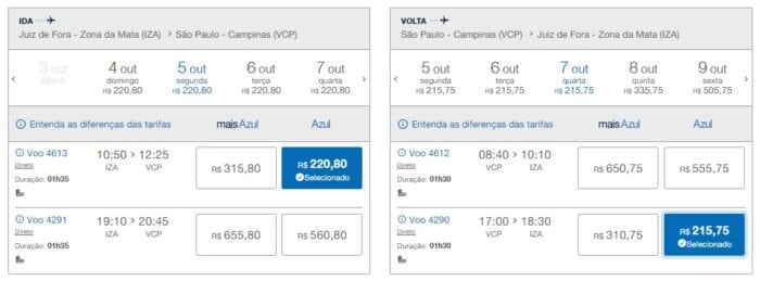 Azul terá dois voos diários de Juiz de Fora para Campinas em outubro 1 IZA11