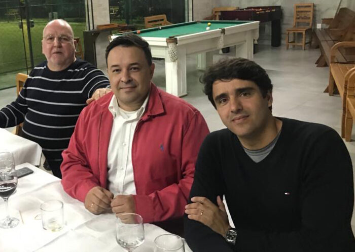 Sergio de Almeida Alves, Fernando Cesar e Valério Ribeiro (aniversariante desta terça-feira) 