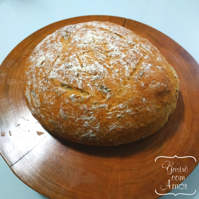 Pão caseiro gastro com amor