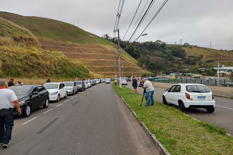 Motorista de aplicativo é esfaqueado no Centro de JF 1 carreata motoristas aplicativo