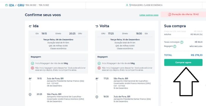 Passagens aéreas ida e volta Juiz de Fora/SP por apenas R$ 278 na Black Friday 2 FEIRA6