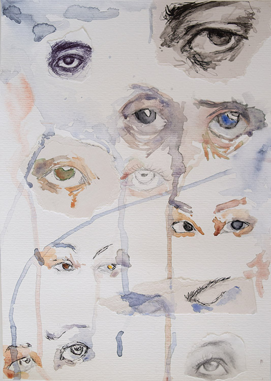 Exposição virtual sobre percepções da pandemia se desdobra ganha leilão beneficente 1 isabela heluey olhos