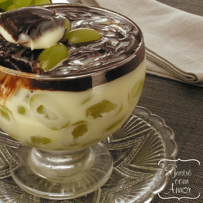 Bombom gelado de uva