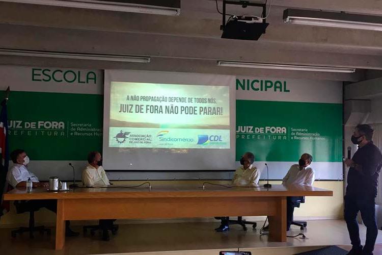PJF e entidades comerciais lançam campanha de conscientização sobre o coronavírus 1 coletiva comércio fernandopriamo