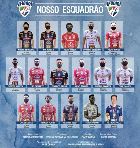 JF Vôlei elenco