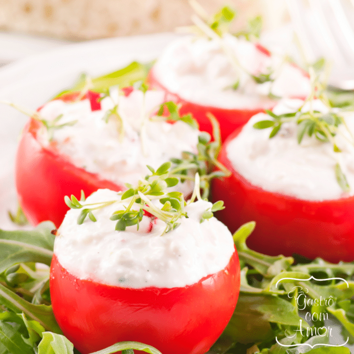 Tomates Recheados - proteico e refrescante 1 Tomates Recheados