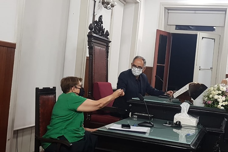 Antônio Almas passa bastão para Margarida Salomão 1 almasemargarida leonardocosta