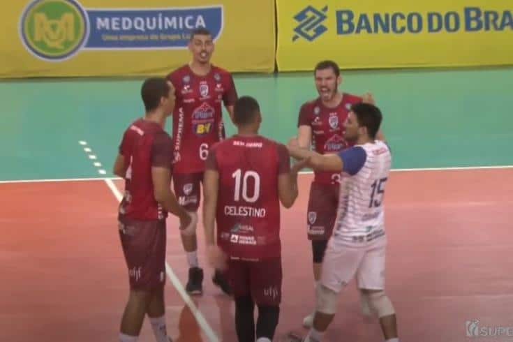 20 02 2021 JF Vôlei x Anápolis reprodução canal volei brasil 3