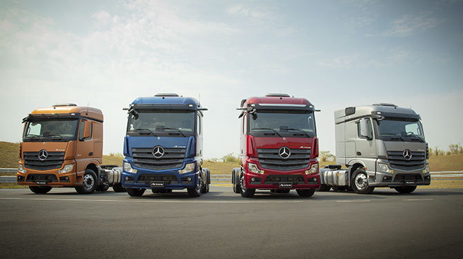 Brasil volta a ser maior mercado de caminhão da Mercedes, que reafirma investimento 1 mercedes caminhão mercado brasil