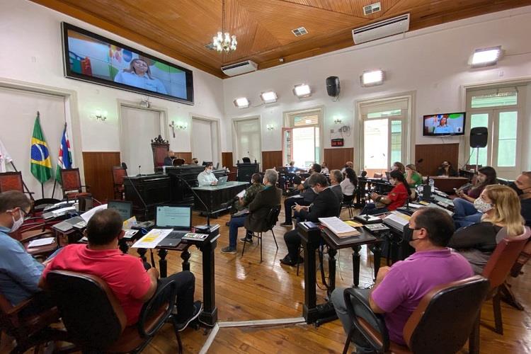Proposta de greve sanitária causa reação na Câmara 1 reunião camara grvee sanitária foto assessoria da CMJF