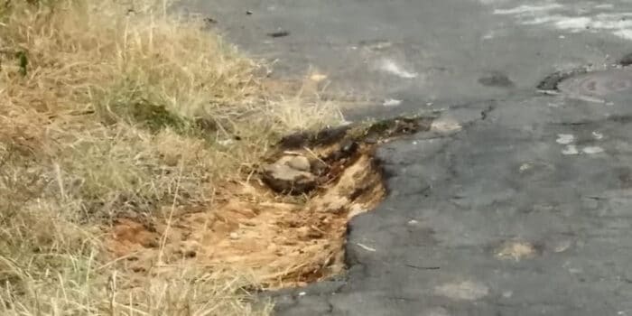 Buracos dificultam passagem de veículos no Santa Cruz 1 vu 0202
