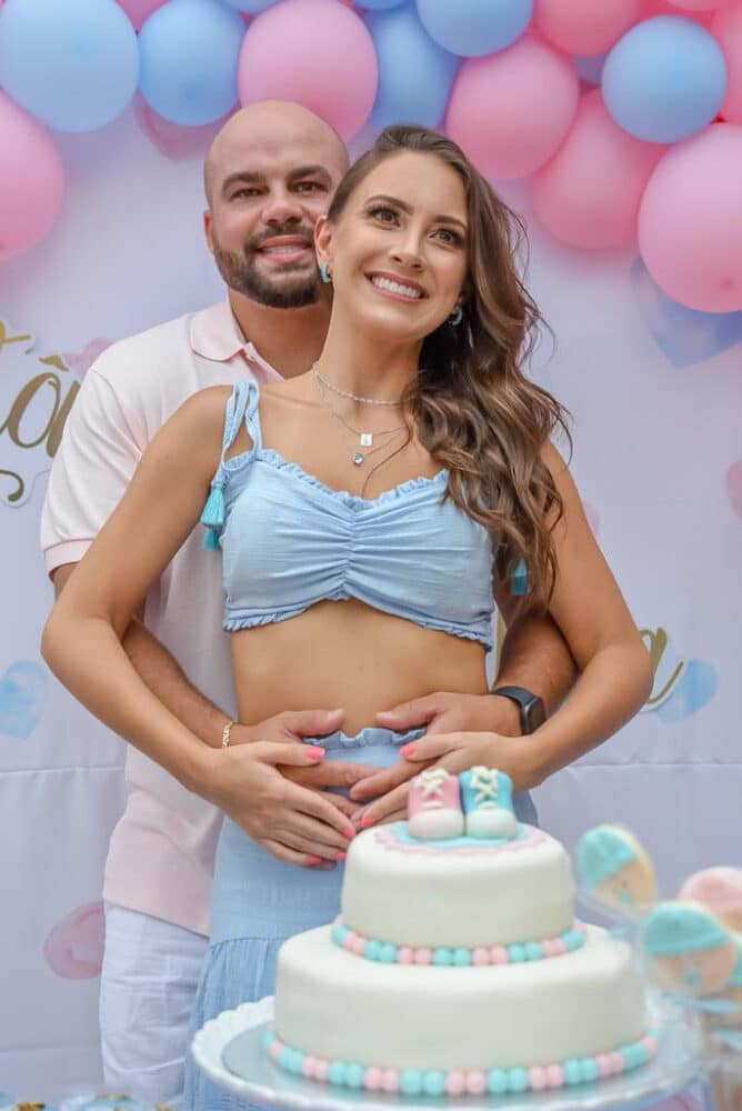 João Carlos Torres Quirino e Tatiane Castilho durante o chá de revelação que vão ter uma menina: Elisa 1 João Carlos Torres Quirino e Tatiane Castilho durante o chá de revelação que vão ter uma menina: Elisa FOTO: BRENDHA TORRES