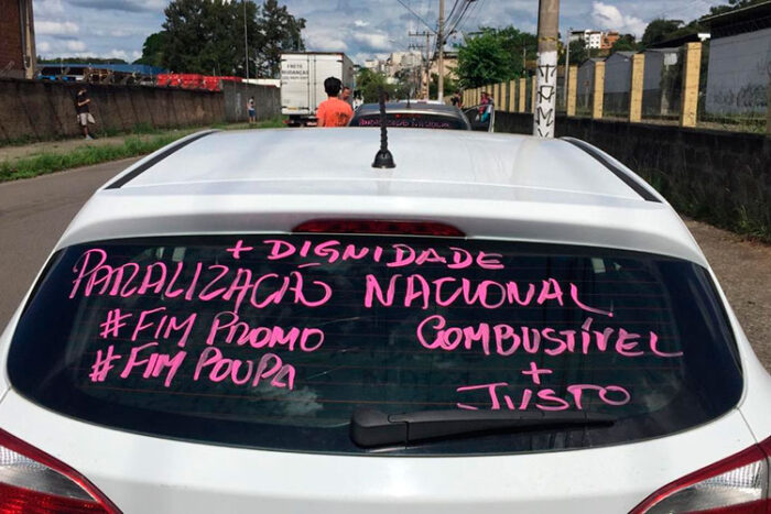 Motoristas de aplicativo paralisam atividades em JF 1 manifestação motoristas app foto fernando priamo