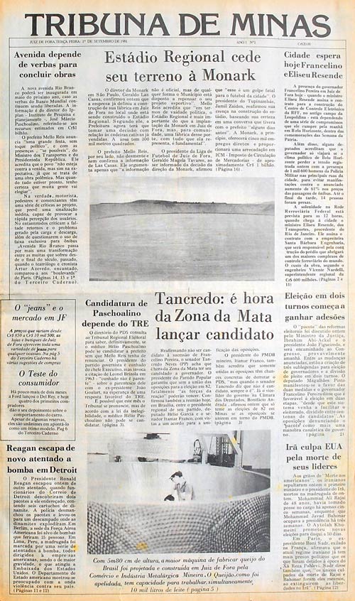 Tribuna lança 1º episódio de minidocumentário que trata da criação do jornal 1 JORNAL N1 01091981