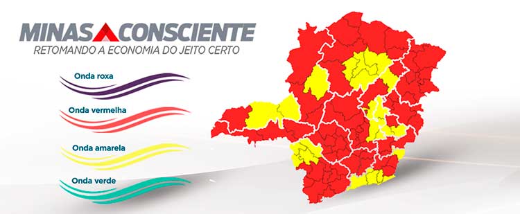 36 cidades avançam para onda amarela do Minas Consciente; regra não vale para JF 1 minas consciente 6 de maio