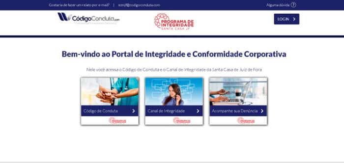 Santa Casa de JF: Compromisso com ética e transparência 3 Portal da integridade