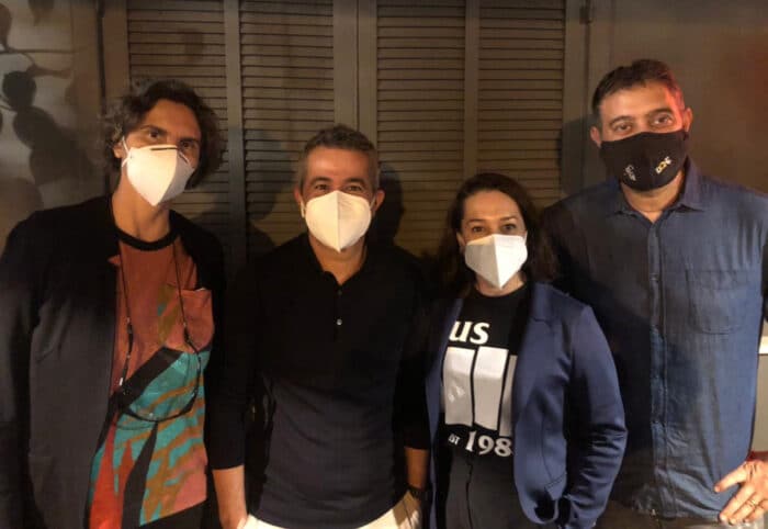 Maria Eulália Araújo, Ronaldo Perri, Flávia Rocha e Toninho Simão 1 Maria Eulália Araújo, Ronaldo Perri, Flávia Rocha e Toninho Simão, que formam o alto comando do Comida di Buteco, durante visita à diretora-presidente da Tribuna de Minas, Suzana Neves quando anunciaram a realização do concurso entre 30 de julho e 21 agosto, com o tema “Raizes”