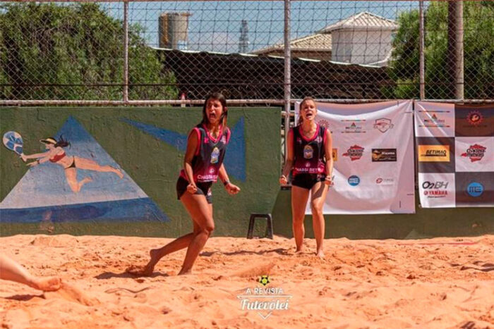 Dupla Mari e Duda disputa a Copa Minas de Futevôlei 1 esporte destaca