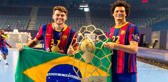 Thiagus Petrus vence a Champions League de handebol pelo Barcelona 1 esporte destacada