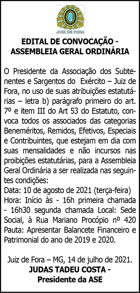 Associação dos Subtenentes e Sargentos do Exército de Juiz de Fora 4 1 ASE