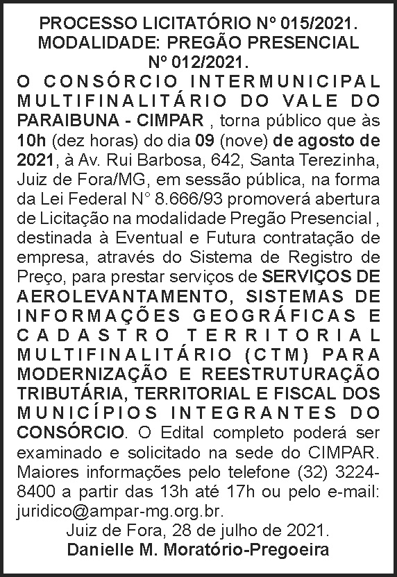 Cimpar - Licitação 4 1 CIMPAR 015