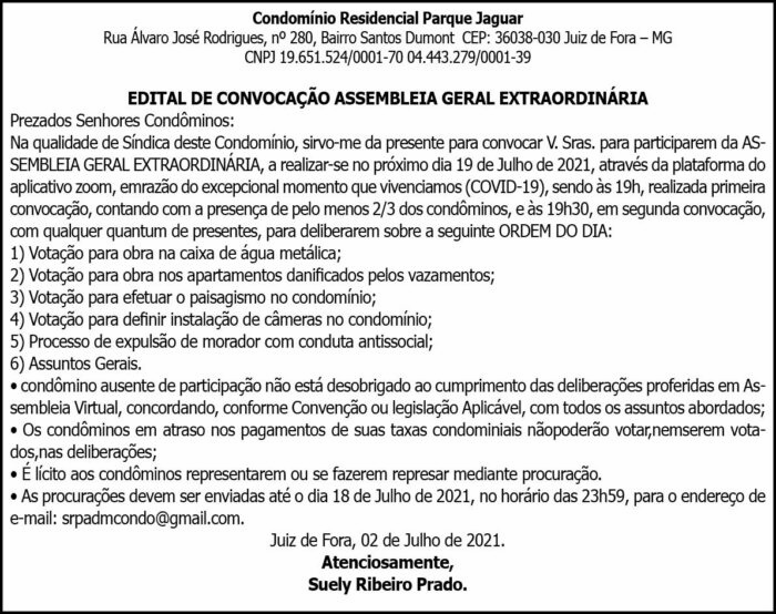 Cond. Residencial Parque Jaguar 4 1 PARQUE JAGUAR
