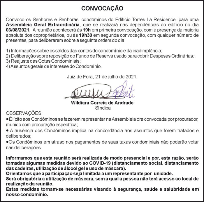 Edifício Torres - Convocação 4 1 TORRES