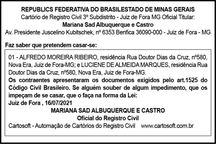 República Federativa de Minas Gerais 4 COM ALFREDO