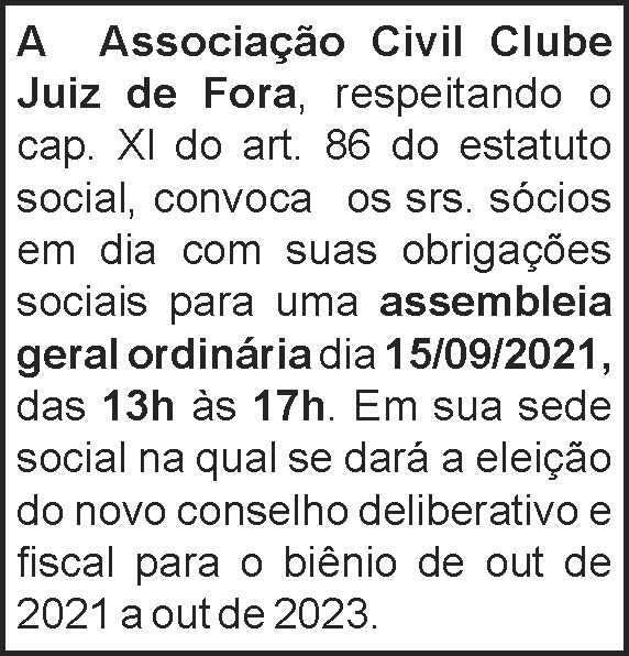Assembléia - Associação Civil Clube JF 4 1 CIVIL 2