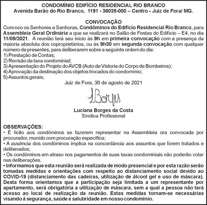 1 RIO BRANCO 1