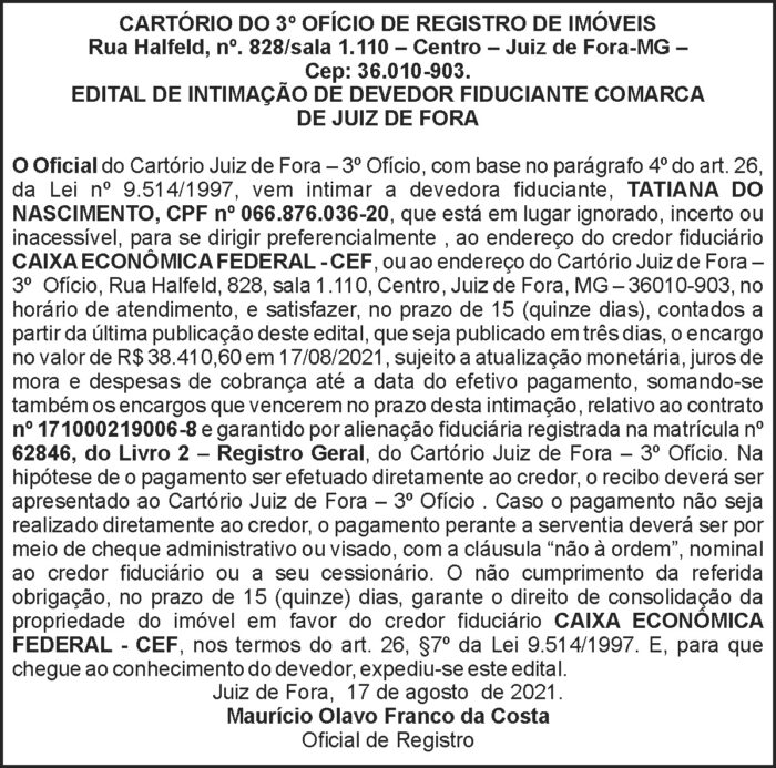 Edital de Intimação de Devedor Fiduciante 4 1 TATIANA 2