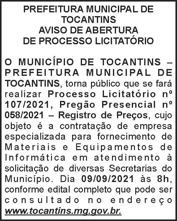 1 TOCANTINS 058