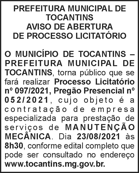 1 TOCANTINS 097