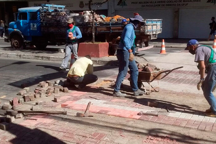 Prefeitura interdita via do Granbery para manutenção no fim de semana 1 obra granbery pjf