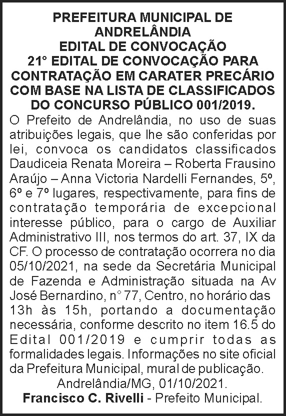 1 ANDRELANDIA 21