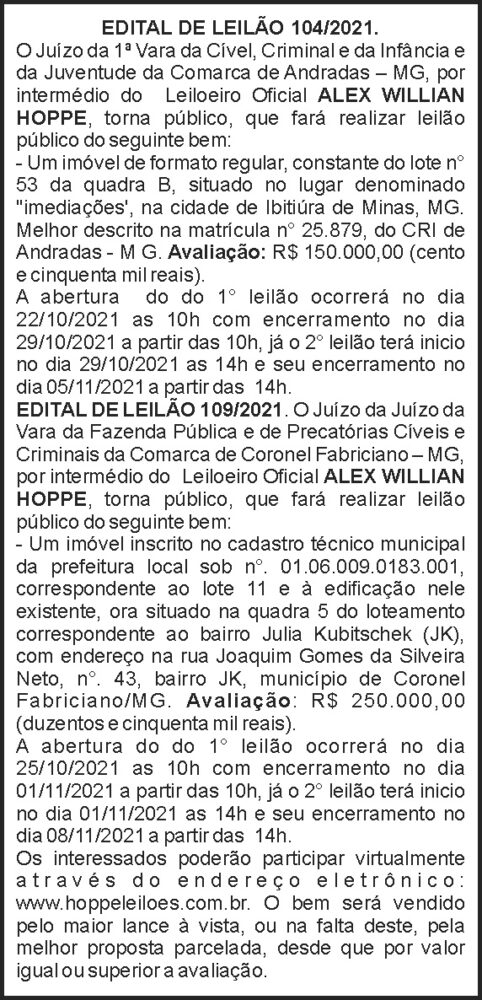 Edital de Leilão 4 1 LEILAO 104