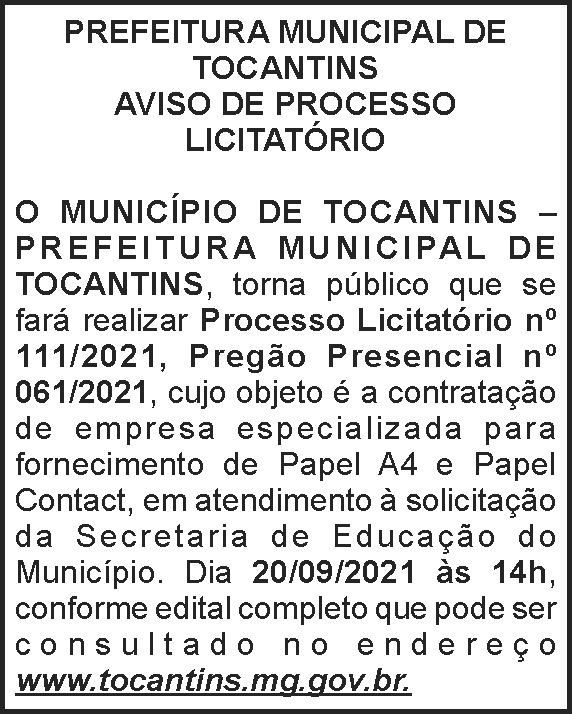 1 TOCANTINS 111