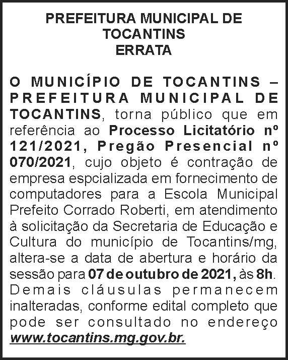 1 TOCANTINS 121 1