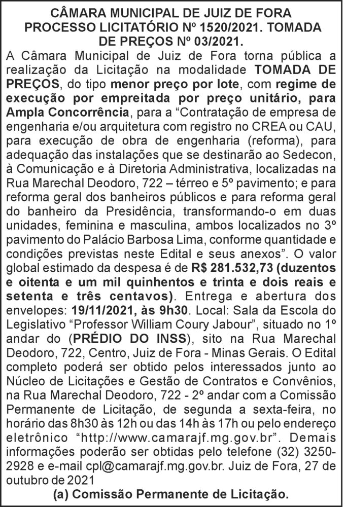 Edital - Tomada de preços 4 1 CMJF 1