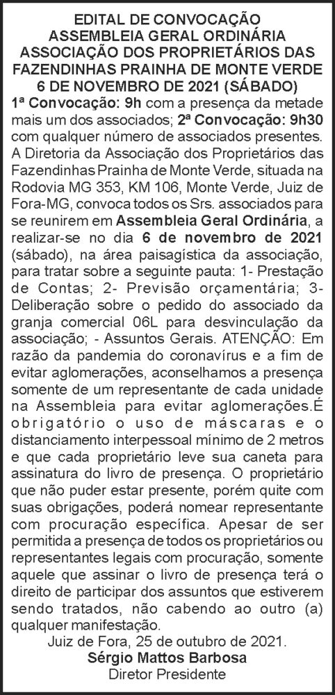 Edital de convocação - Prainha 4 1 PRAINHA