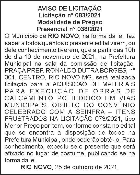 1 RIO NOVO