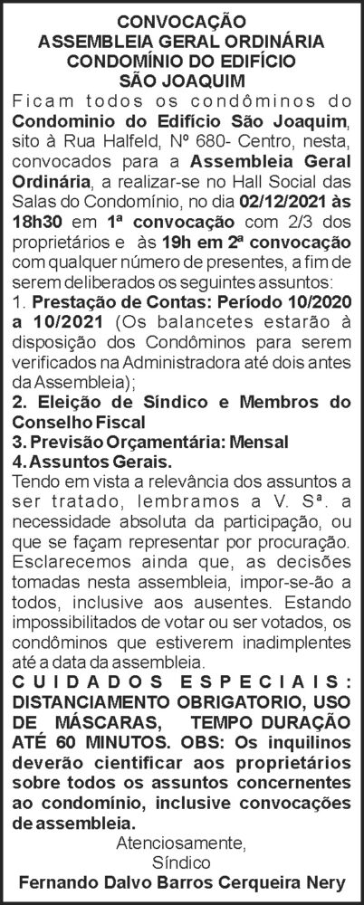 1 SAO JOAQUIM