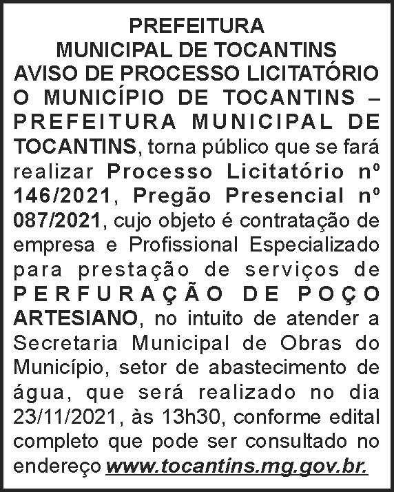 1 TOCANTINS 146
