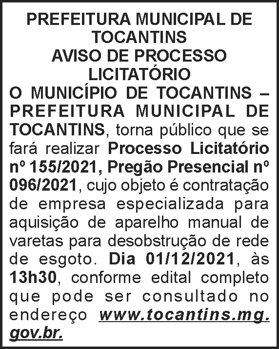 1 TOCANTINS 155