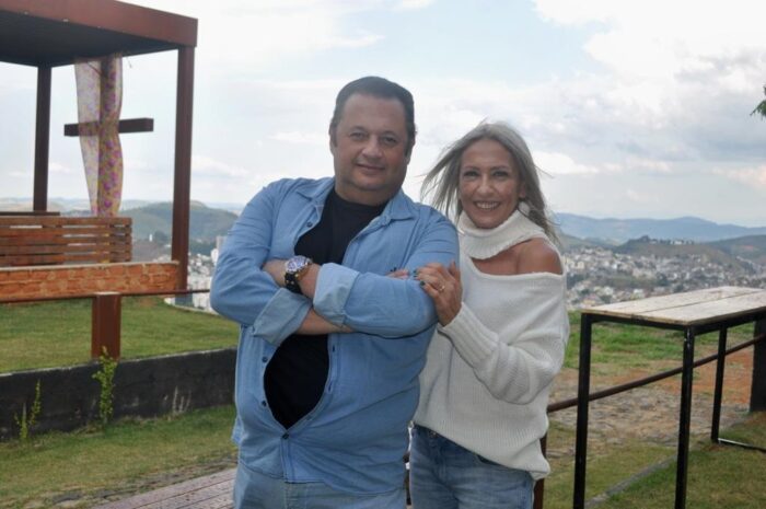 Luiz Antônio e Karla Naresi no Pátio Mirador Foto: Andréa Ottoni 