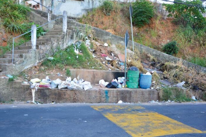 Moradores e Prefeitura revitalizam escadão no Bairro Dom Bosco 1 dom bosco lixo olegario