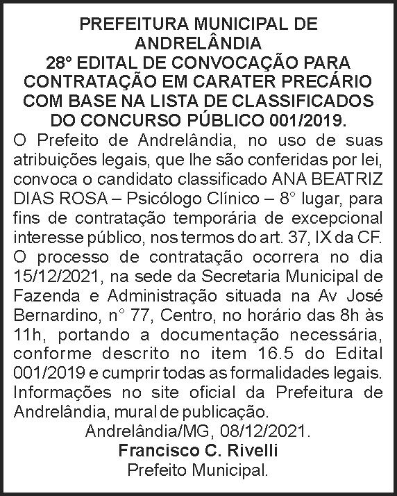 1 ANDRELANDIA 28