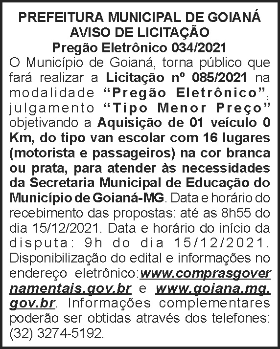 Goianá - Licitação Nº 034 4 1 GOIANA 034